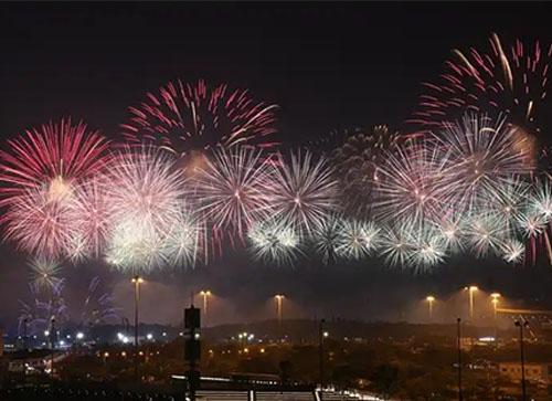 瓦房店市焰火晚会